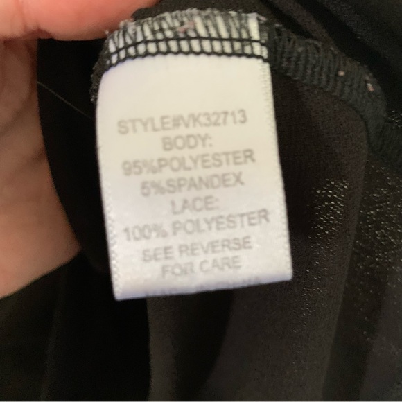 Adrienne Vittadini Black Short Sleeve Shirt Size Large - Picture 4 of 7